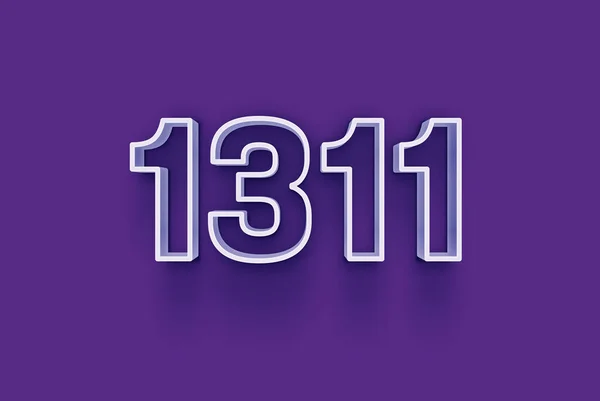 Número 1311 Está Aislado Fondo Púrpura Para Oferta Única Venta — Foto de Stock