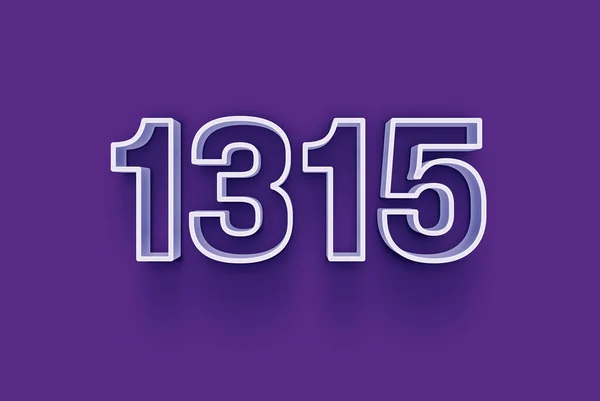Αριθμός 1315 Είναι Απομονωμένη Μωβ Φόντο Για Μοναδική Αφίσα Πώλησης — Φωτογραφία Αρχείου