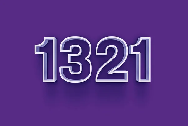 Number 1321 Isolated Purple Background Your Unique Selling Poster Promo — Stock Photo, Image
