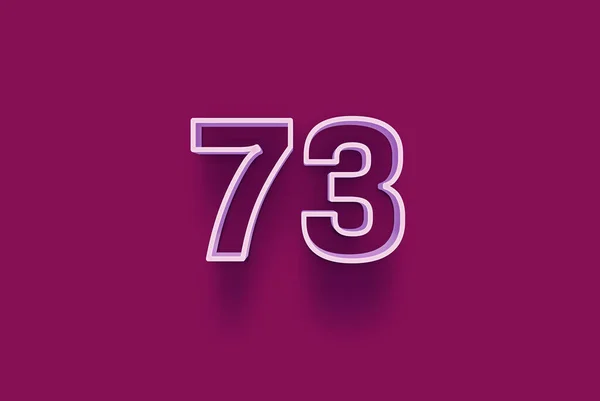 Número Está Aislado Fondo Púrpura Para Oferta Única Venta Promoción — Foto de Stock