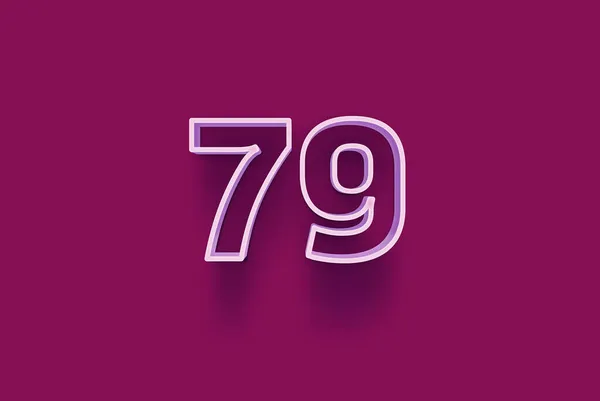 79是隔离在紫色背景下的独特销售海报促销折扣特价特价销售 横幅广告标签 享受圣诞 圣诞甩卖标签 优惠券等 — 图库照片