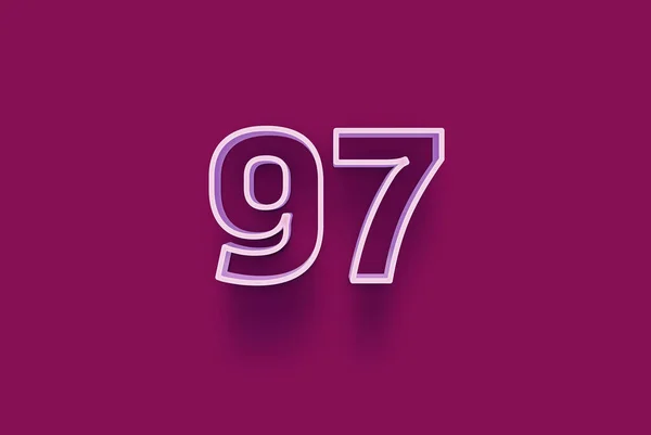 Номер Ізольований Фіолетовому Фоні Вашої Унікальної Пропозиції Продажу Плакату Промо — стокове фото