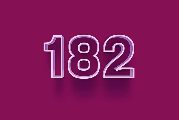 Номер 182 Ізольований Фіолетовому Фоні Вашої Унікальної Продажу Плакат Промо — стокове фото
