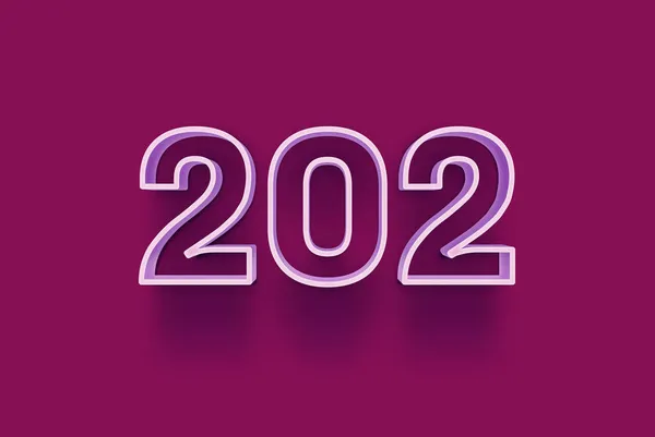 Numéro 202 Est Isolé Sur Fond Violet Pour Votre Vente — Photo