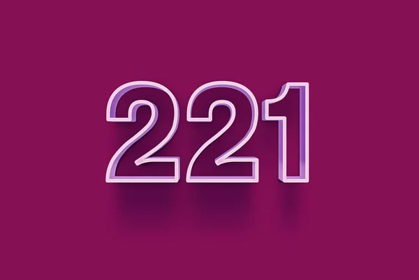 Numer221 Jest Izolowany Fioletowym Tle Dla Unikalnej Sprzedaży Plakat Promocyjny — Zdjęcie stockowe