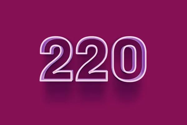 3D番号220は あなたのユニークな販売ポスタープロモーション割引特別販売ショッピングオファー バナー広告ラベル クリスマスをお楽しみくださいタグ クーポンなどのクリスマスの販売をオフ紫の背景に隔離されています — ストック写真