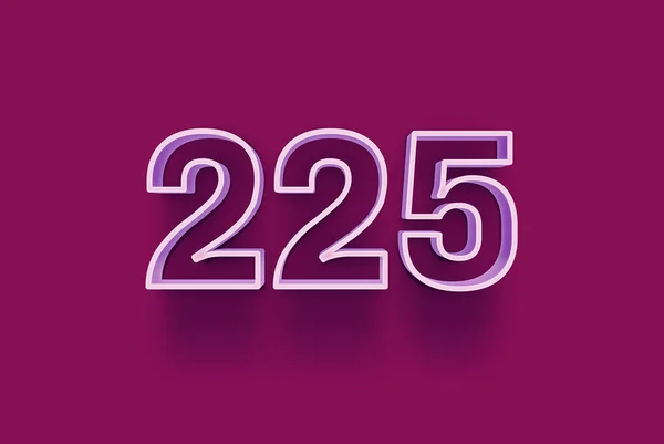 Номер 225 Изолирован Фиолетовом Фоне Вашего Уникального Рекламного Плаката Промо — стоковое фото