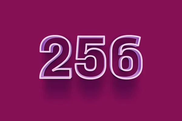 Numéro 256 Est Isolé Sur Fond Violet Pour Votre Vente — Photo