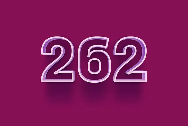 Numéro 262 Est Isolé Sur Fond Violet Pour Votre Vente — Photo