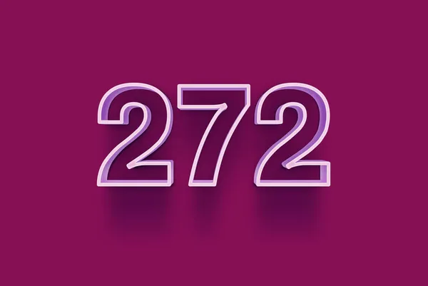 Numéro 272 Est Isolé Sur Fond Violet Pour Votre Vente — Photo