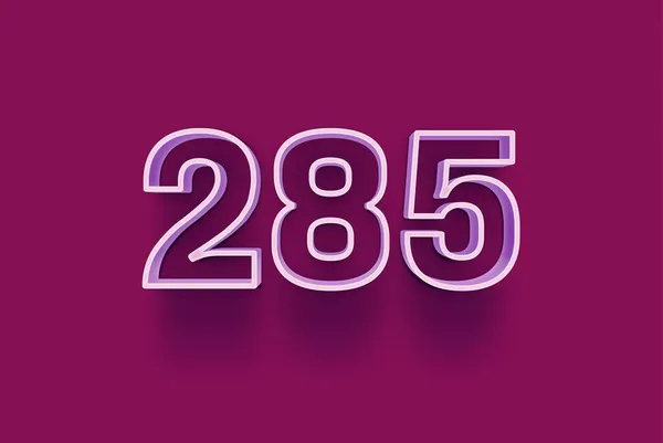 Numărul 285 Este Izolat Fundal Violet Pentru Dvs Unic Vânzare — Fotografie, imagine de stoc