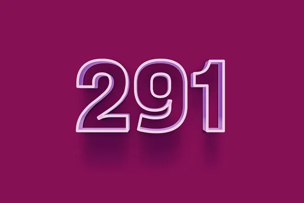 Номер 291 Ізольований Фіолетовому Фоні Вашої Унікальної Продажу Плакат Промо — стокове фото