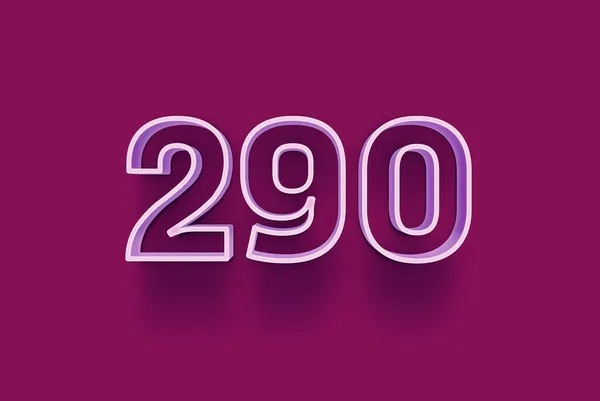 Numéro 290 Est Isolé Sur Fond Violet Pour Votre Vente — Photo