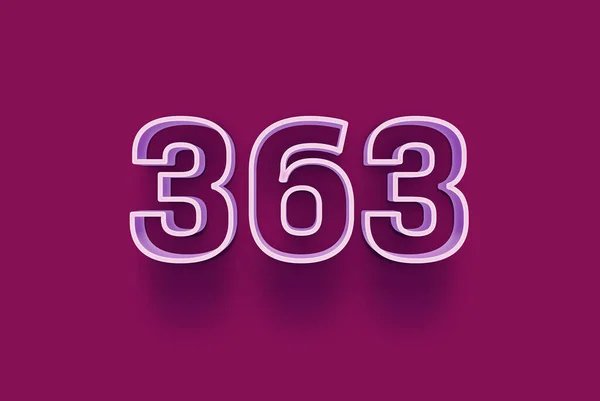 Number 363 Isolated Purple Background Your Unique Selling Poster Promo — Stock Photo, Image