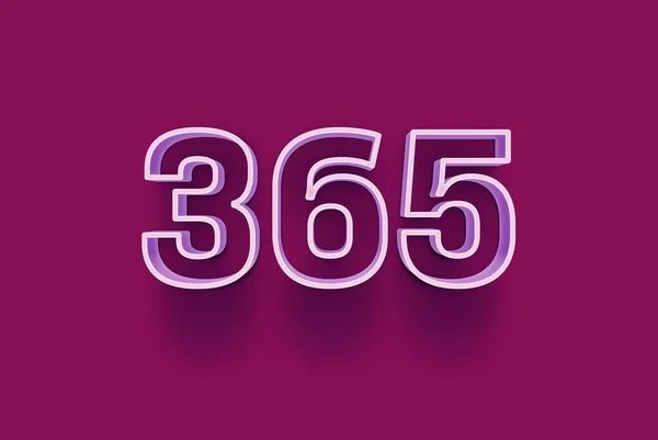 Numer 365 Jest Izolowany Fioletowym Tle Dla Unikalnej Sprzedaży Plakat — Zdjęcie stockowe