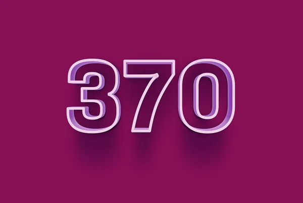 Number 370 Isolated Purple Background Your Unique Selling Poster Promo — Stock Photo, Image