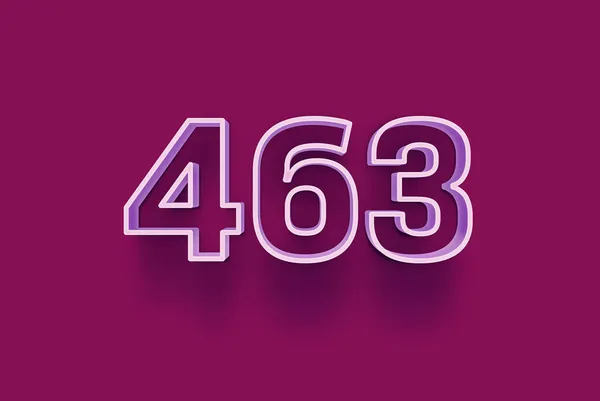 Номер 463 Ізольований Фіолетовому Фоні Вашої Унікальної Продажу Плакат Промо — стокове фото