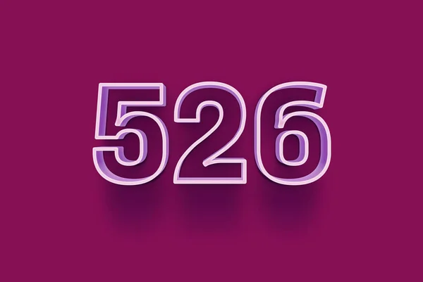 3D番号526は あなたのユニークな販売ポスタープロモーション割引特別販売ショッピングオファー バナー広告ラベル クリスマスをお楽しみくださいタグ クーポンなどのクリスマスの販売をオフ紫の背景に隔離されています — ストック写真