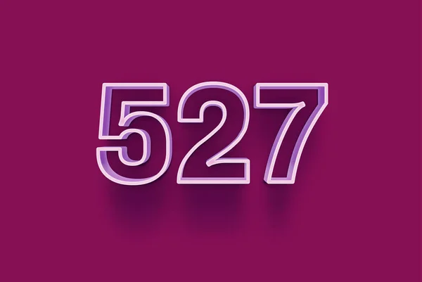 Nummer 527 Ist Isoliert Auf Lila Hintergrund Für Ihre Einzigartigen — Stockfoto
