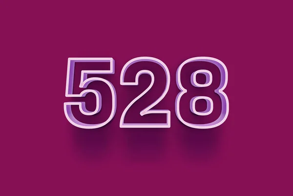 Número 528 Está Aislado Fondo Púrpura Para Oferta Única Compra — Foto de Stock