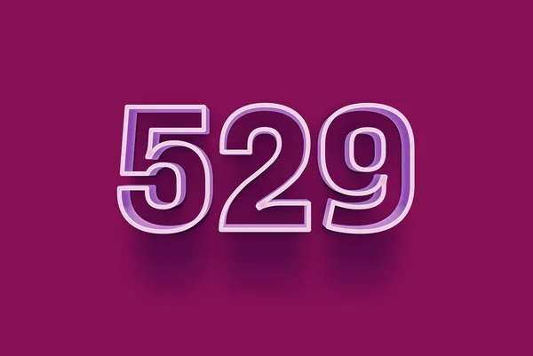 Nummer 529 Ist Isoliert Auf Lila Hintergrund Für Ihre Einzigartigen — Stockfoto