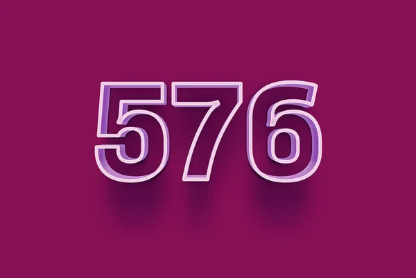 Number 576 Isolated Purple Background Your Unique Selling Poster Promo — Stock Photo, Image