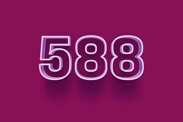 Number 588 Isolated Purple Background Your Unique Selling Poster Promo — Stock Photo, Image