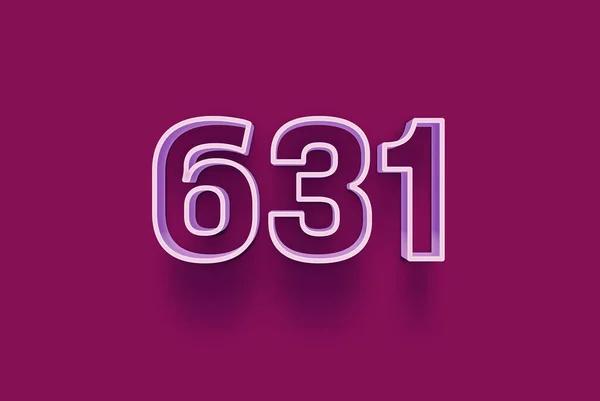 3D番号631は あなたのユニークな販売ポスタープロモーション割引特別販売ショッピングオファー バナー広告ラベル クリスマスを楽しむ クーポンなどのクリスマスの販売をオフに紫の背景に隔離されています — ストック写真