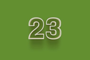  3D numara yeşil arka planda özel indirimli poster indirimli alışveriş teklifiniz, afiş reklamları etiketiniz, Noel 'in tadını çıkarın, indirimli Xmas indirimi, kupon ve daha fazlası için izole edilmiştir..