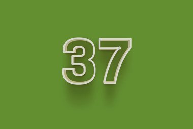  3D numara, yeşil arka planda özel indirimli poster indirimli alışveriş teklifiniz, afiş reklamları etiketiniz, Noel 'in tadını çıkarın, indirimli Xmas indirimi, kupon ve daha fazlası için izole edilmiştir..