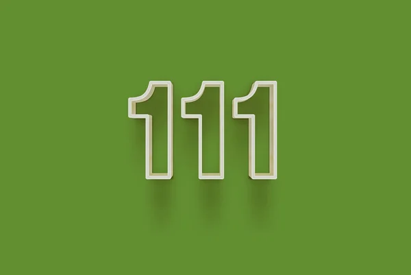 Szám 111 Elszigetelt Zöld Háttér Egyedülálló Eladási Poszter Promo Kedvezmény — Stock Fotó