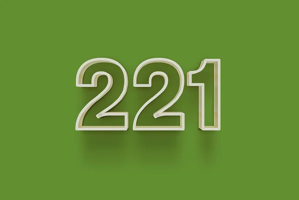 Szám 221 Elszigetelt Zöld Háttér Egyedülálló Eladási Poszter Promo Kedvezmény — Stock Fotó