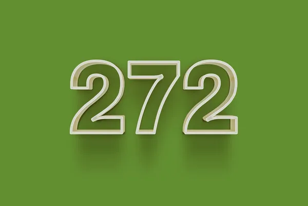 Number 272 Isolated Green Background Your Unique Selling Poster Promo — Stock Photo, Image