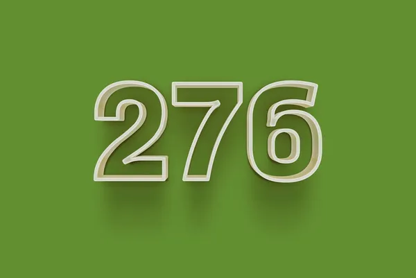 Number 276 Isolated Green Background Your Unique Selling Poster Promo — Stock Photo, Image