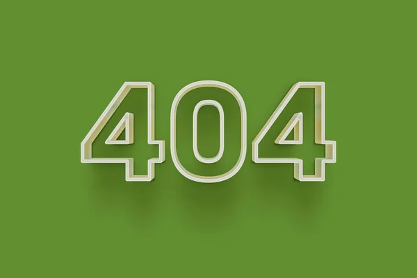 Číslo 404 Izolován Zeleném Pozadí Pro Vaše Jedinečné Prodejní Plakát — Stock fotografie