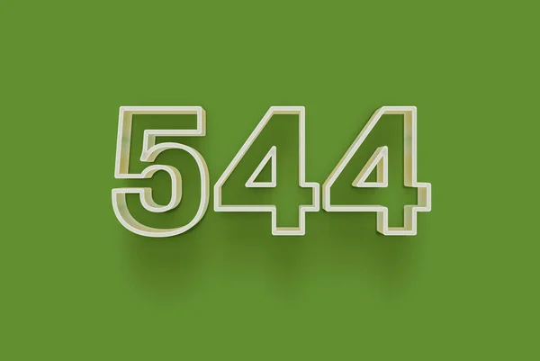 Número 544 Está Aislado Fondo Verde Para Oferta Única Compra — Foto de Stock