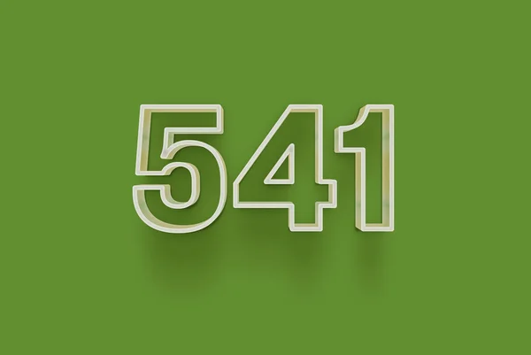 Number 541 Isolated Green Background Your Unique Selling Poster Promo — Stock Photo, Image