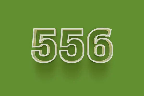 Número 556 Isolado Fundo Verde Para Seu Cartaz Venda Exclusivo — Fotografia de Stock