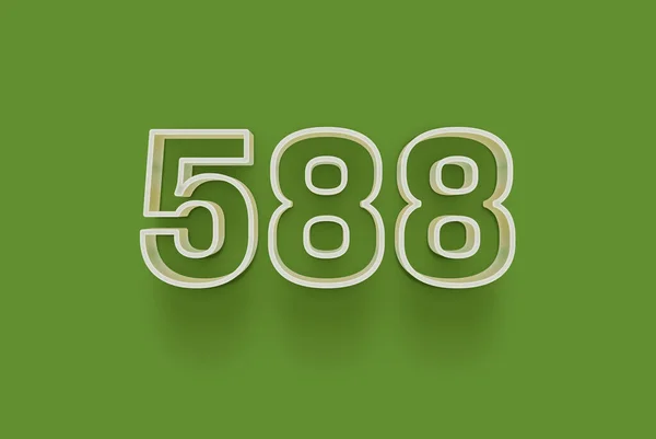 Numero 588 Isolato Sfondo Verde Tuo Poster Vendita Unico Sconto — Foto Stock