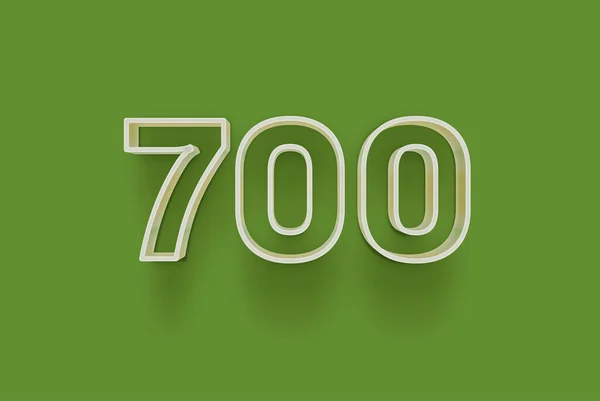 Номер 700 Ізольований Зеленому Тлі Вашої Унікальної Пропозиції Продажу Плакату — стокове фото