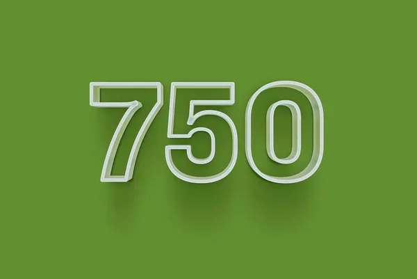Номер 750 Ізольований Зеленому Тлі Вашої Унікальної Пропозиції Продажу Плакату — стокове фото