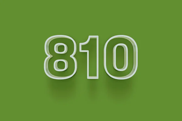 Szám 810 Elszigetelt Zöld Háttér Egyedülálló Eladási Poszter Promo Kedvezmény — Stock Fotó