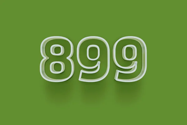 Szám 899 Elszigetelt Zöld Háttér Egyedülálló Eladási Poszter Promo Kedvezmény — Stock Fotó