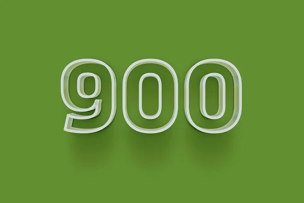 Номер 900 Изолирован Зеленом Фоне Вашего Уникального Рекламного Плаката Скидка — стоковое фото