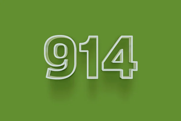Szám 914 Elszigetelt Zöld Háttér Egyedülálló Eladási Poszter Promo Kedvezmény — Stock Fotó
