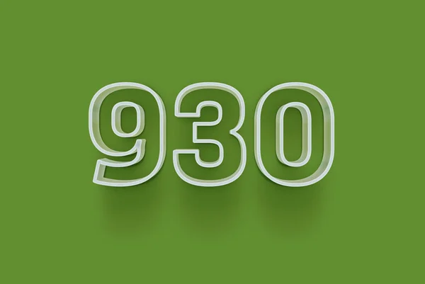 Номер 930 Выделен Зеленом Фоне Вашего Уникального Рекламного Плаката Скидка — стоковое фото