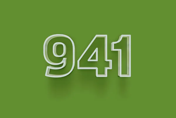 Szám 941 Elszigetelt Zöld Háttér Egyedülálló Eladási Poszter Promo Kedvezmény — Stock Fotó