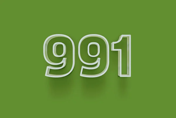 Szám 991 Elszigetelt Zöld Háttér Egyedülálló Eladási Poszter Promo Kedvezmény — Stock Fotó