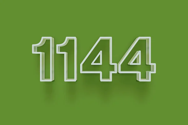 Numero 1144 Isolato Sfondo Verde Tuo Poster Vendita Unico Sconto — Foto Stock