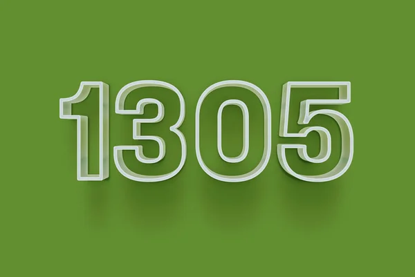 Number 1305 Isolated Green Background Your Unique Selling Poster Promo — Stock Photo, Image